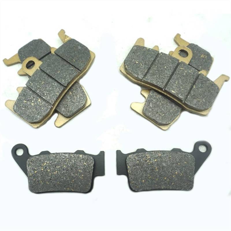 Bremsbelagsatz Für HARLEY DAVIDSON RA1250 1250cc RA1250 Pan American Adventure 2020 2021 2022 2023 Motorrad Halbmetall Vorne Und Hinten Bremsbeläge (Farbe : Vorderseite und Rückseite) von DEHIWI