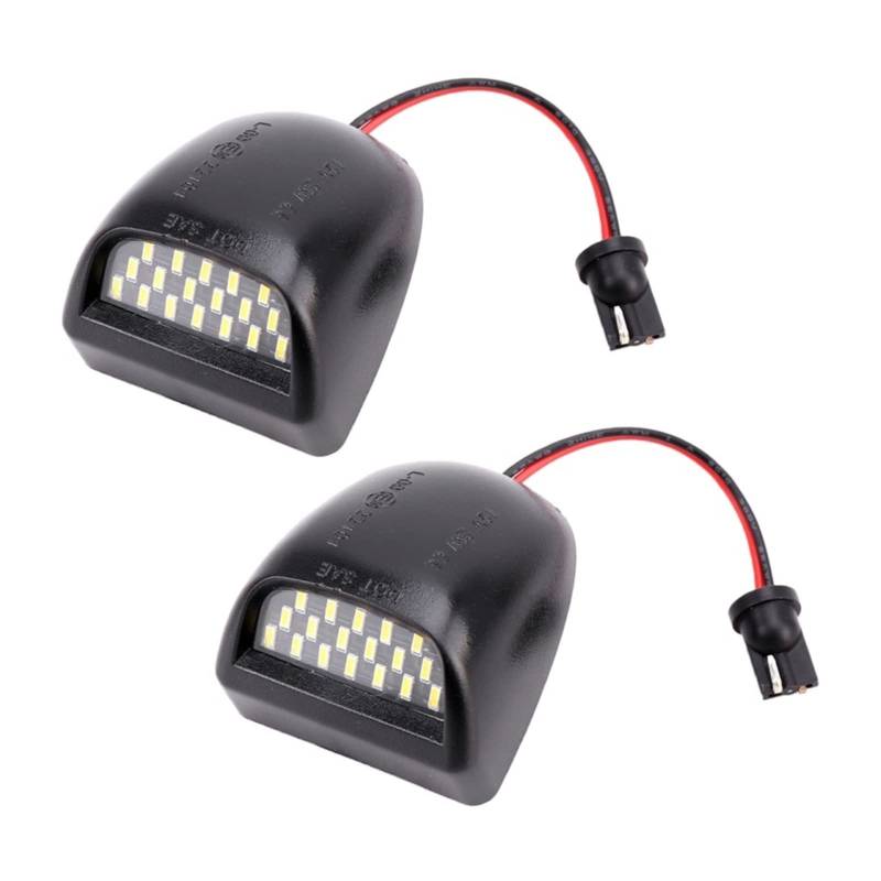 DEHIWI Kennzeichenleuchte 2Pcs Hintere Kennzeichenbeleuchtung Für Silverado GMC Sierra 1500 2500 3500 12V Kennzeichenbeleuchtung Auto Lichter (Farbe : Weiß) von DEHIWI