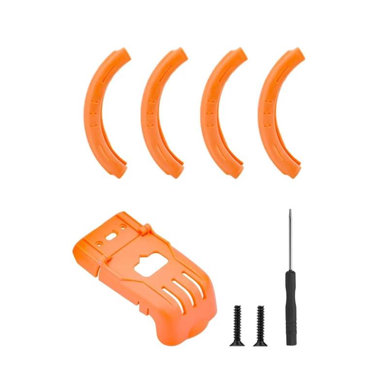 Propeller Schutz for Avata 2 Drone Leichte Prop Protector Anti-Kollision Stoßstange Schutzhülle Zubehör(Orange set) von DEJIKOKU