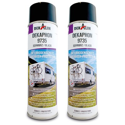 Dekalin 2x Unterbodenschutz Spray DEKAphon 9735 schwarz 0,5 l Dekalin 2x Unterbodenschutz Spray DEKAphon 9735 schwarz 0,5 l von DEKALIN