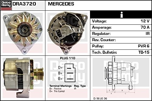 DELCO REMY dra3720 Lichtmaschine von DELCO REMY