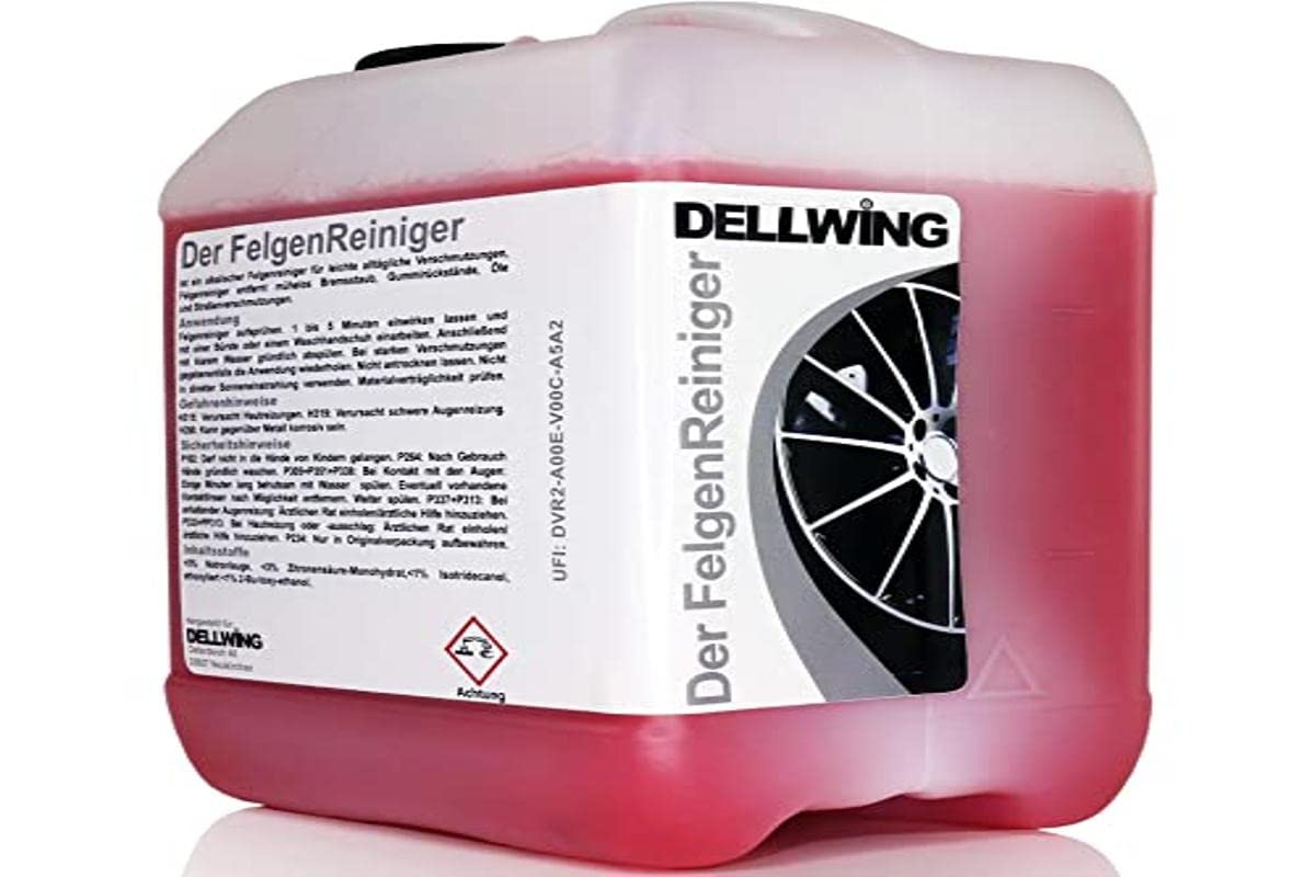 DELLWING Der FelgenReiniger Anwendungsfertig 2,5 L – Geeignet für behandelte Alufelgen & Stahlfelgen – Nur 1-5 Minuten Einwirkzeit DELLWING Der FelgenReiniger Anwendungsfertig 2,5 L – Geeignet für behandelte Alufelgen & Stahlfelgen – Nur 1-5 Minuten Einwirkzeit von DELLWING