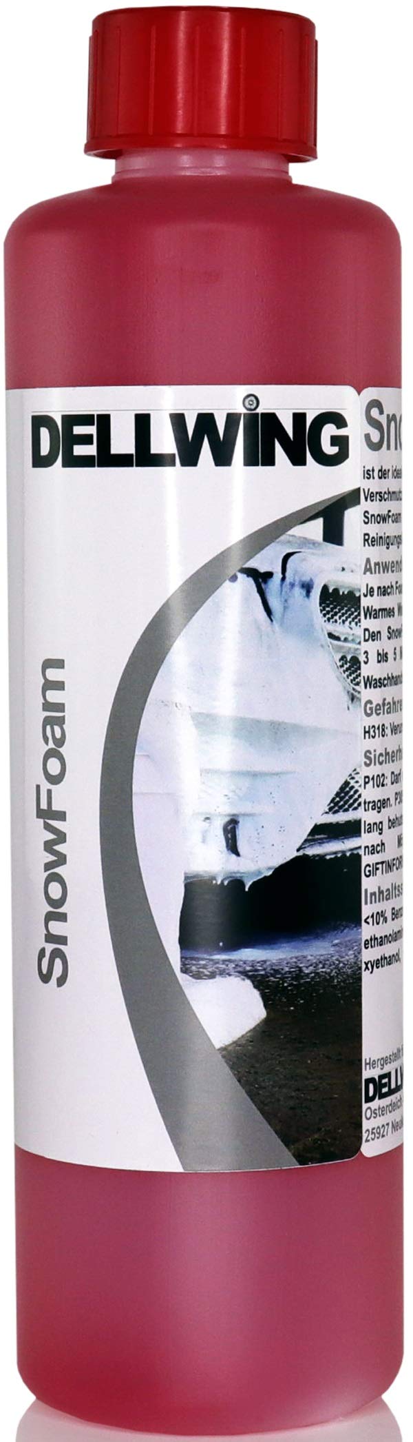 DELLWING Snow Foam Shampoo Energy 500 ml - Ideal für die sanfte Vorwäsche - Bildet eine dicke und langanhaltende Schaumdecke mit einem schönen Duft von DELLWING