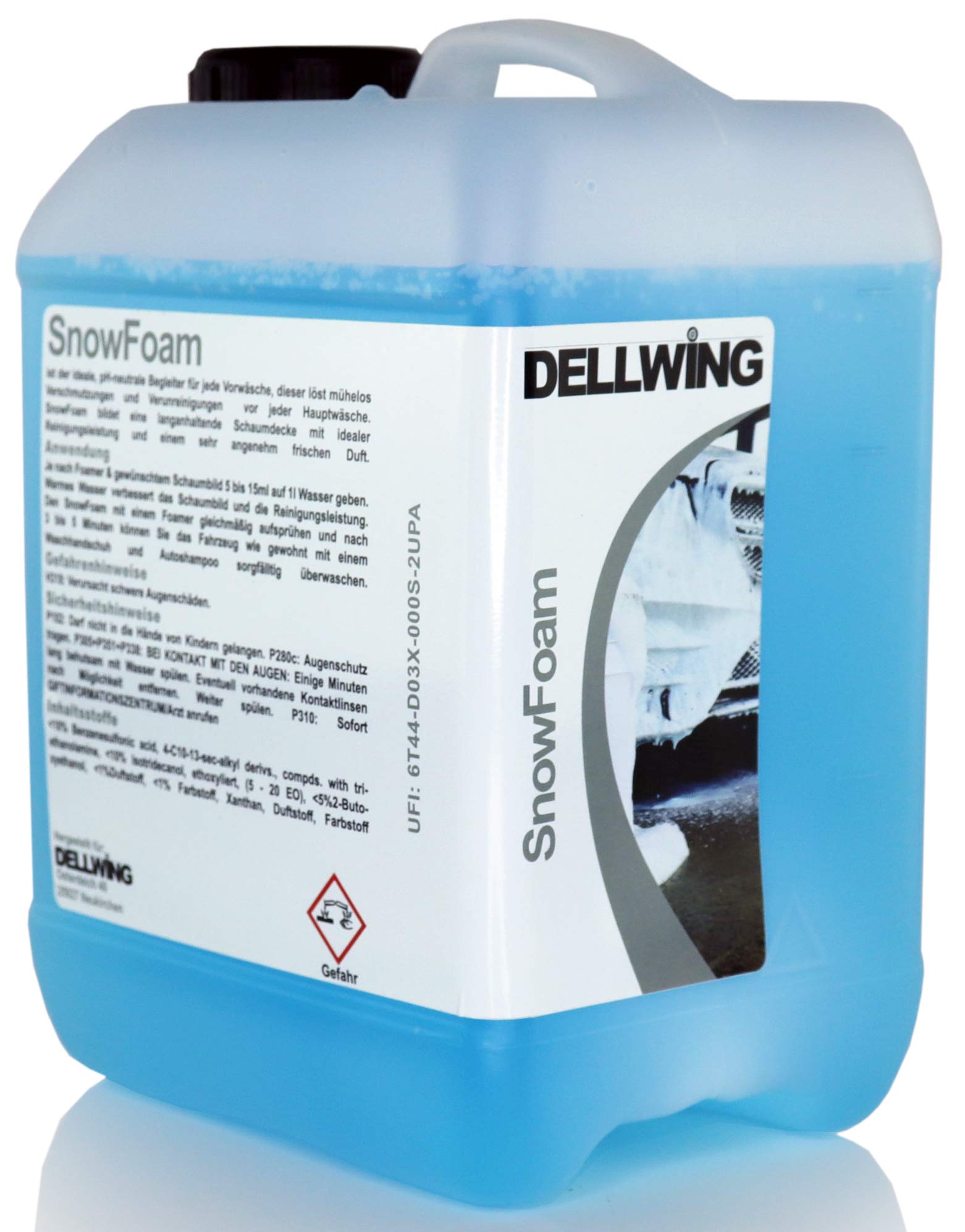 DELLWING Snow Foam WasserMelone 2,5 L - Ideal für die sanfte Vorwäsche - Bildet eine dicke und langanhaltende Schaumdecke mit einem schönen Duft von DELLWING