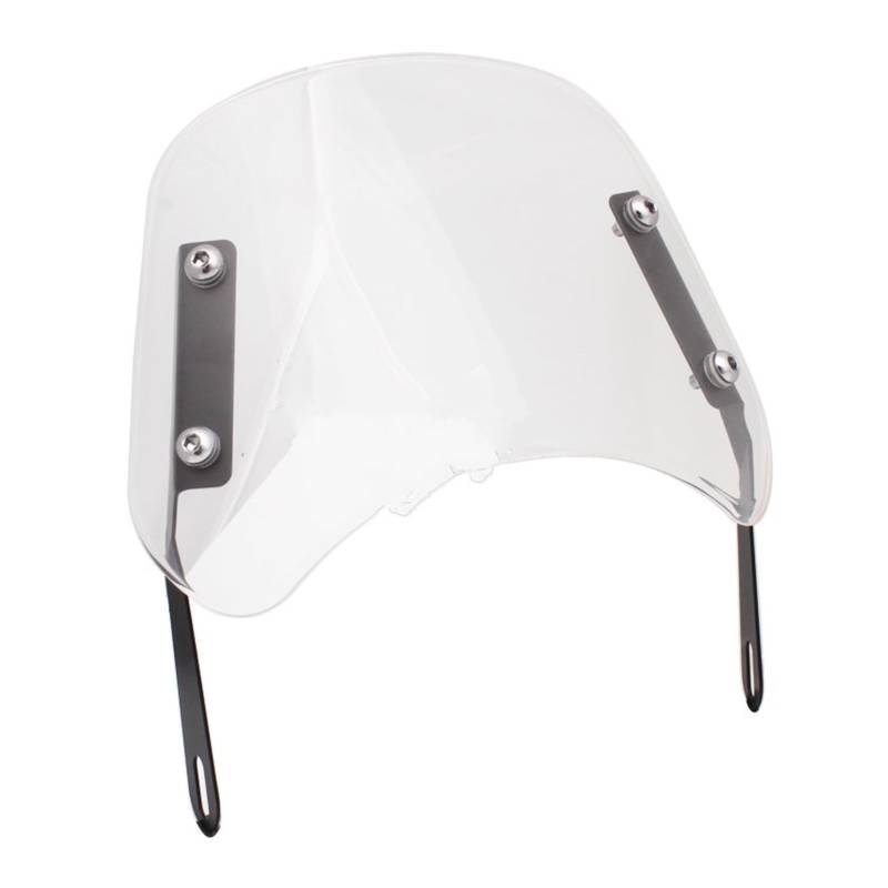 DELORM Motorrad Windschild Für Für SRX600 Für SRX250 Für SR500 Für 6,5 "-9,45" Scheinwerfer Motorrad Windschutzscheibe Windabweiser Windschutz Motorrad Windabweiser (Farbe : A Set Clear) von DELORM