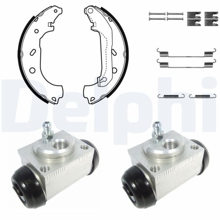 Delphi Bremsbacken vormontiert hinten Ford Tourneo Transit Delphi Bremsbacken vormontiert hinten Ford Tourneo Transit von DELPHI