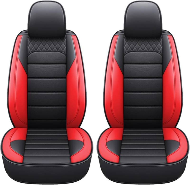 DELPOS Sitzbezüge Auto Autositzbezüge Universal Set für Audi RS5 B8 RS5 B9 RS6 C5 4B RS6 C6 4F RS Q3 8U RS Q8 S1 8X Auto Zubehör, Rot von DELPOS