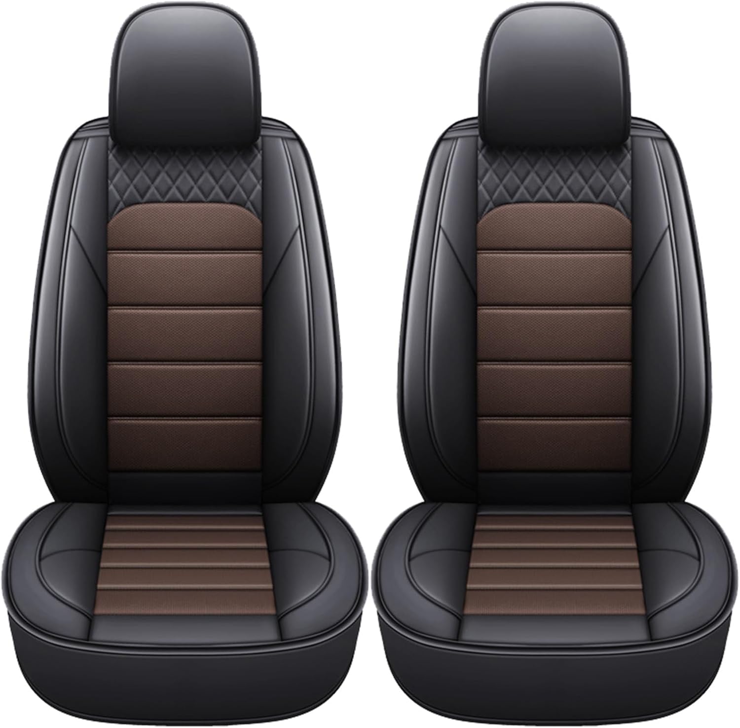 DELPOS Sitzbezüge Auto Autositzbezüge Universal Set für BMW 1 Series (3door) E81 2007 2008 2009 2010 2011 Auto Zubehör, Dunkelbraun von DELPOS