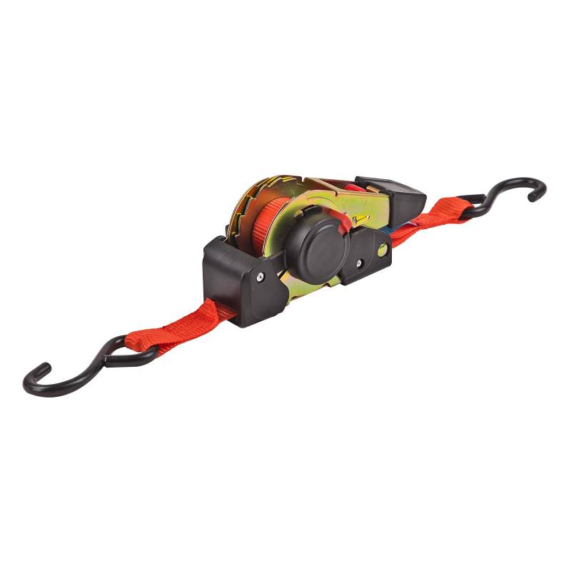 Automatik - Zurrgurt Spanngurt Ratschengurt Ratschenspanngurt 25 mm / 1,8 m / 320 kg / 1 St. orange von DEMA