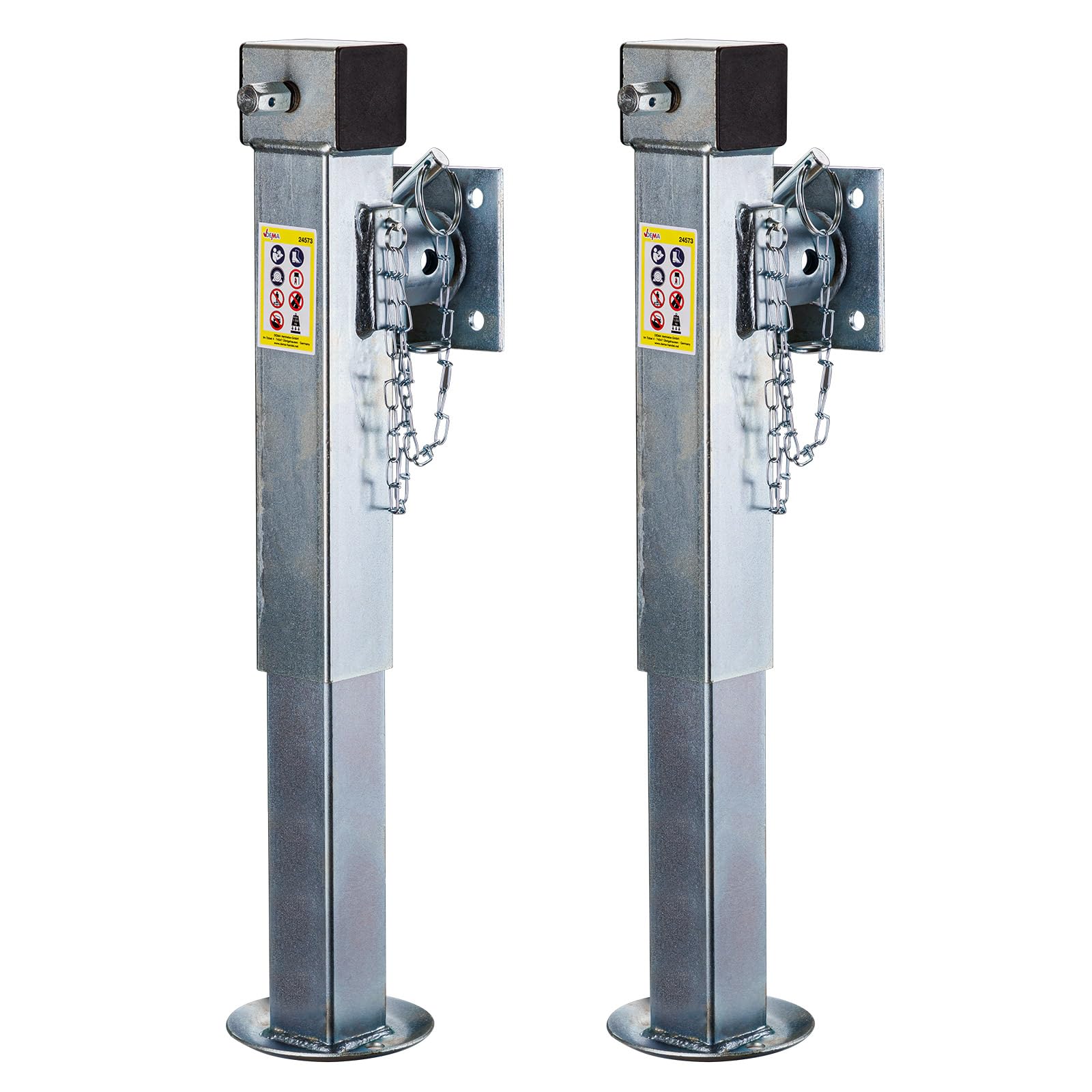 DEMA PKW Auto Anhänger Stütze 2er Set – Schnellhubstütze für Anhänger, Tragkraft 1350 kg pro Stütze, Robuste Anhängerstützen DEMA PKW Auto Anhänger Stütze 2er Set – Schnellhubstütze für Anhänger, Tragkraft 1350 kg pro Stütze, Robuste Anhängerstützen von DEMA