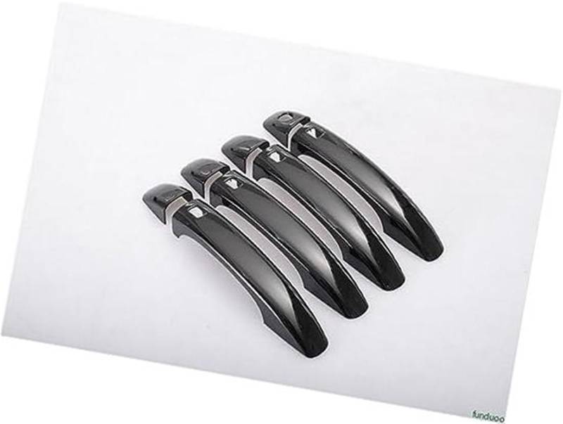 DEMULAX, for, A4 B8 2009 2010 2011 2012 2013 2014 2015 2016 Autotürgriffabdeckung aus glänzendem Chrom Autotürgriffabdeckung(Black Handle) von DEMULAX