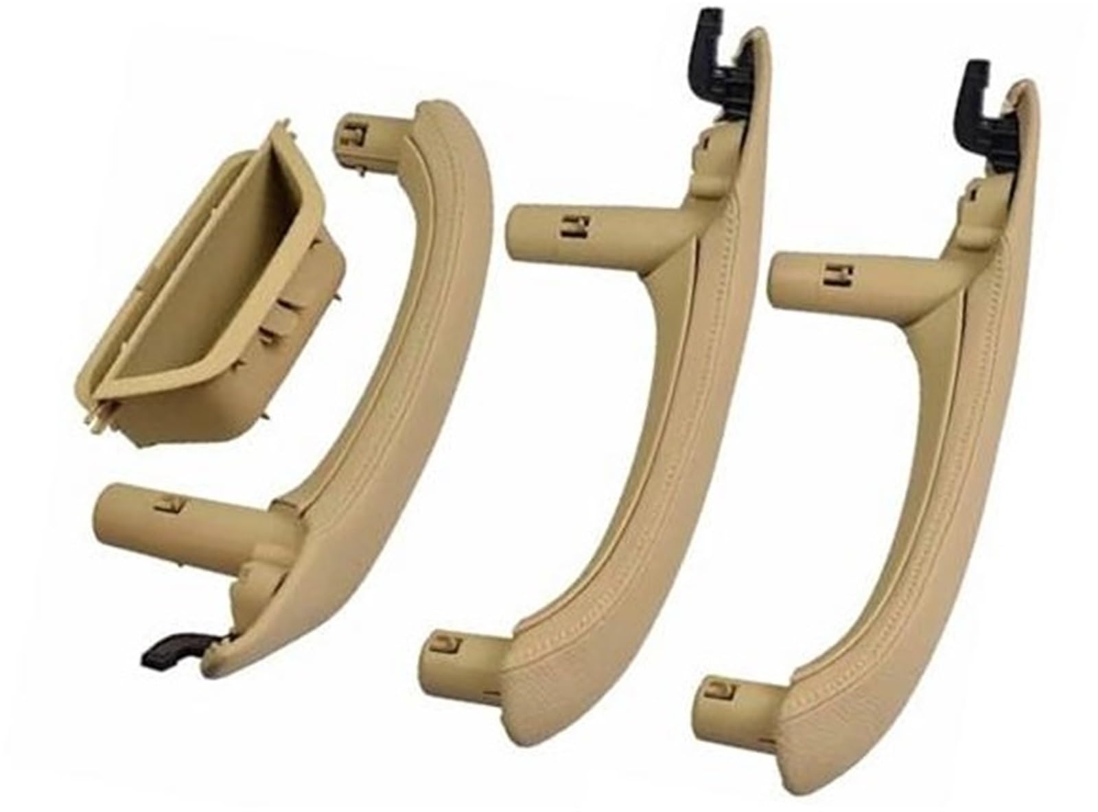 DEMULAX, for, Auto Links rechts Innentürgriff Innentürverkleidung Griff Zugverkleidungsabdeckung, for X3 X4 F25 F26 2010-2016 51417248502 Auto-Innentürgriff(LHD Beige 4pcs) von DEMULAX