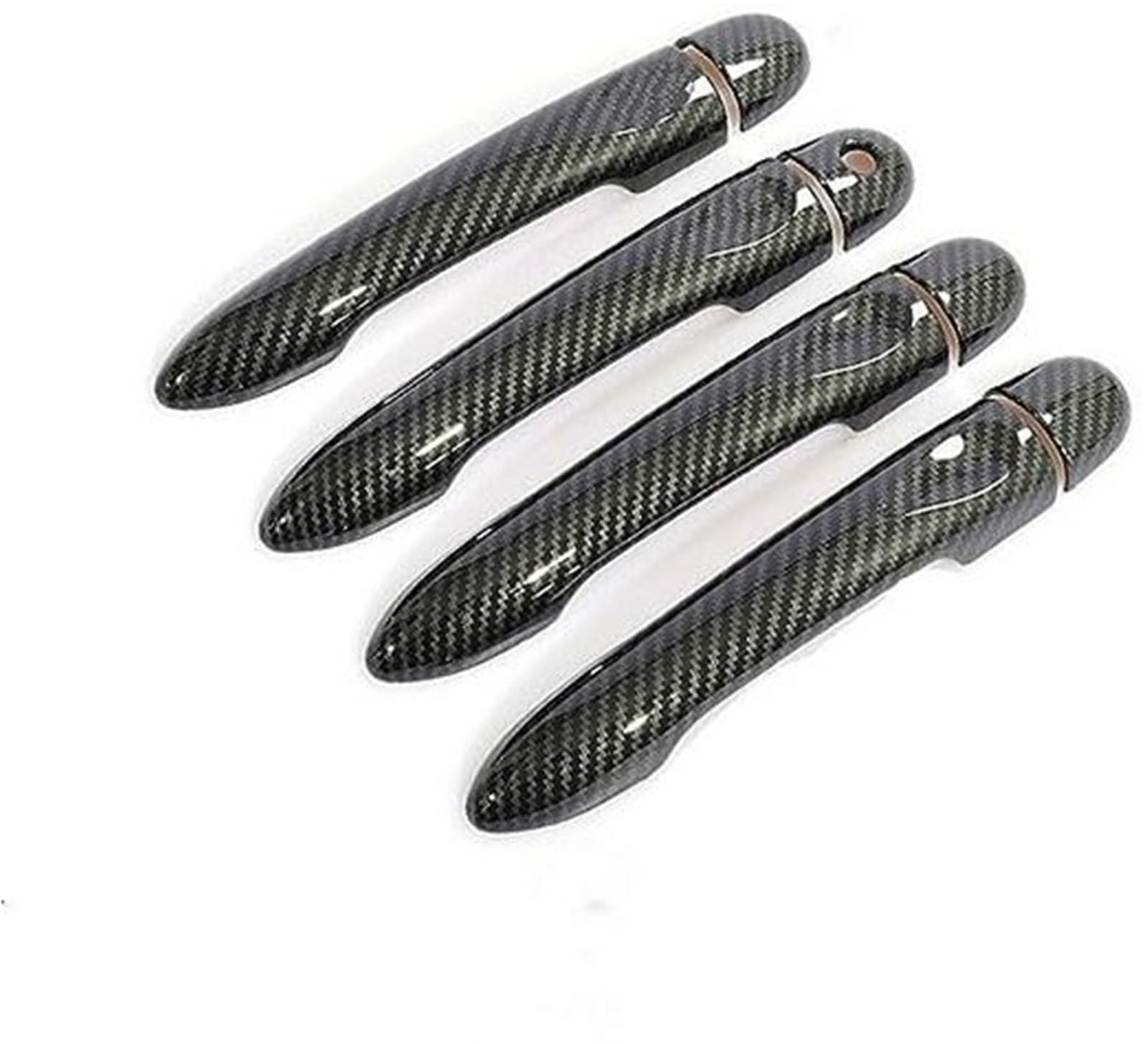 DEMULAX, for, for Smart, forfour 453 2014 2015 2016 2017 2018 2019 Kohlefaser-Autotürgriffabdeckung Autotürgriffabdeckung von DEMULAX