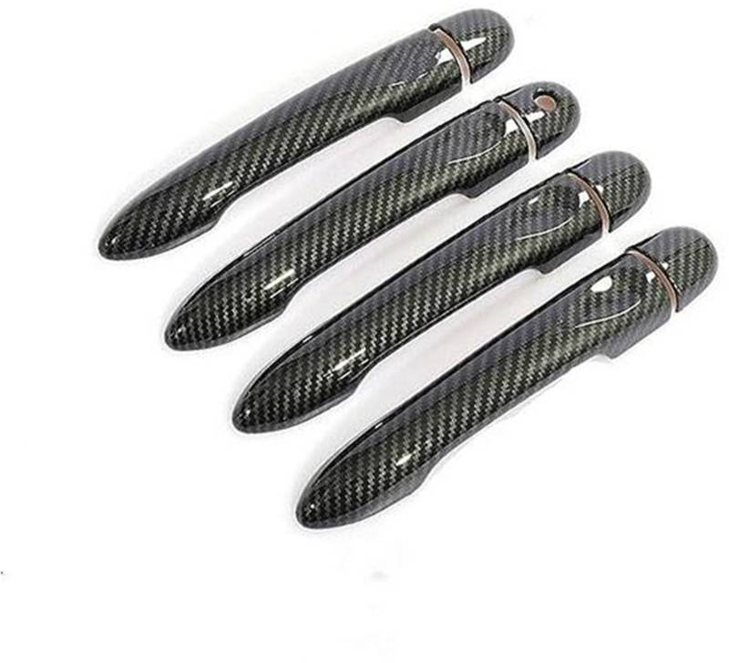 DEMULAX, for, for Smart, forfour 453 2014 2015 2016 2017 2018 2019 Kohlefaser-Autotürgriffabdeckung Autotürgriffabdeckung von DEMULAX