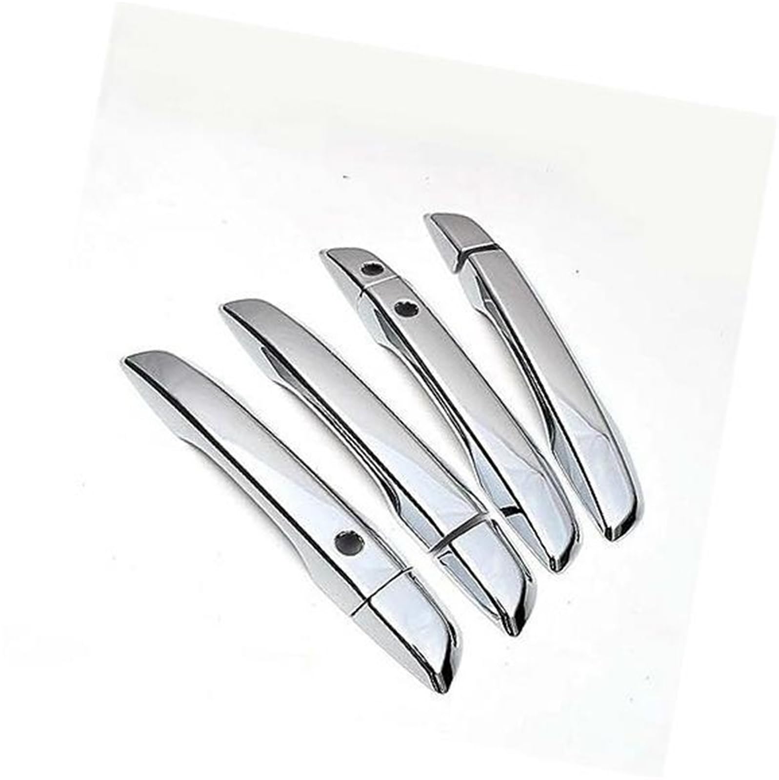DEMULAX, for Civic, 2016 2017 2018 2019 Chrom-Carbon-Faser-Stil Türgriffabdeckung Zierleiste Overlay Auto-Styling-Formteil Autotürgriffabdeckung(Silver 2 Buttons) von DEMULAX