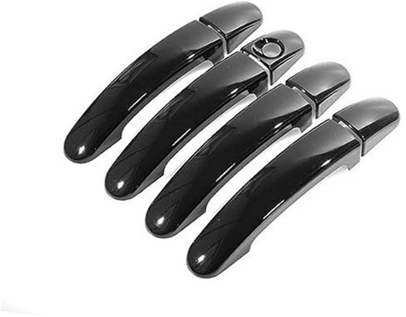 DEMULAX, for Ford, for Focus, 2005 2006 2007 2008 2009 2010 2011, glänzend verchromte Autotürgriff-Abdeckungs-Überzüge Autotürgriffabdeckung(Black) von DEMULAX