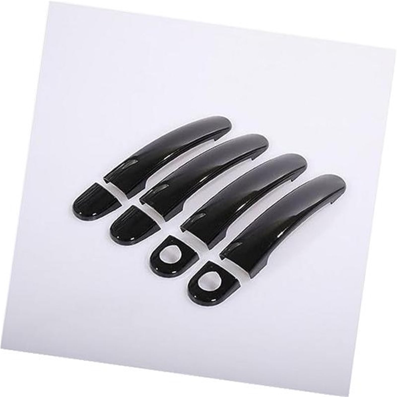 DEMULAX, for Golf, 5 MK5, for Golf, V Rabbit 1K 2004–2009, glänzendes Chrom, Autotürgriffabdeckungen, Zubehör, Styling-Aufkleber Autotürgriffabdeckung(Black Model 2) von DEMULAX