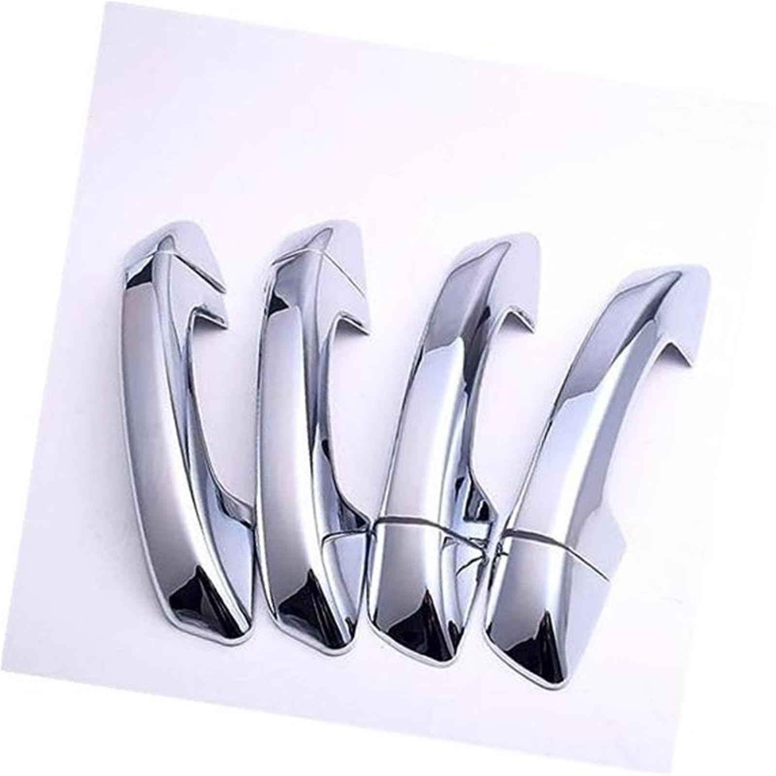 DEMULAX, for Golf, 6 MK6, for Skoda, for Superb 2009 2010 2011 2012 2013 Neue Kohlefaser-Chrom-Auto-Seitentürgriff-Abdeckungsverkleidung Autotürgriffabdeckung(Silver) von DEMULAX