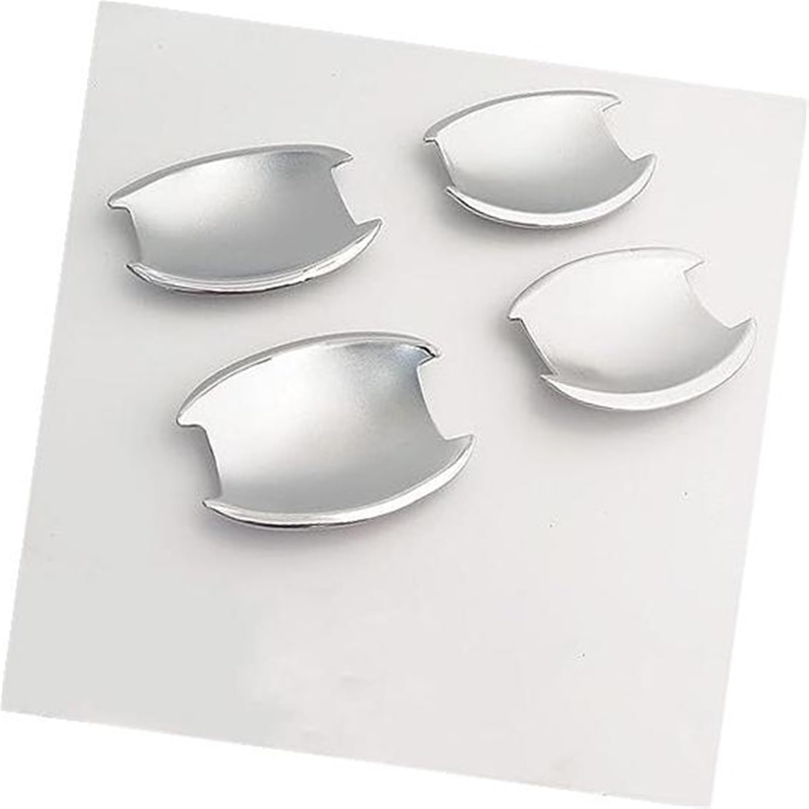 DEMULAX, for Hyundai, Sonata / I45 2011–2015, Kohlefaser, Chrom, Autotürgriffabdeckung, Zieraufkleber Autotürgriffabdeckung(Silver Bowl) von DEMULAX