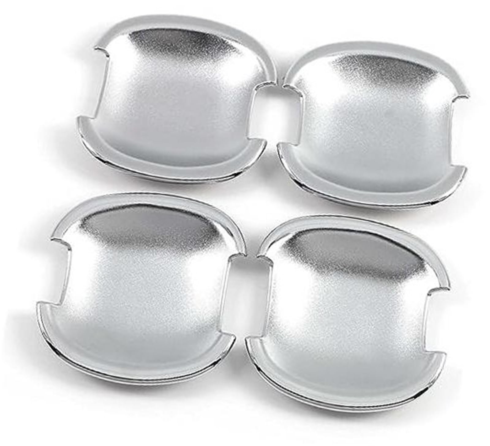DEMULAX, for Kia, Sportage SL SI MK3 2011–2016, Kohlefaser, Neue Chrom-Autotürgriffabdeckung Autotürgriffabdeckung(Silver Bowl) von DEMULAX