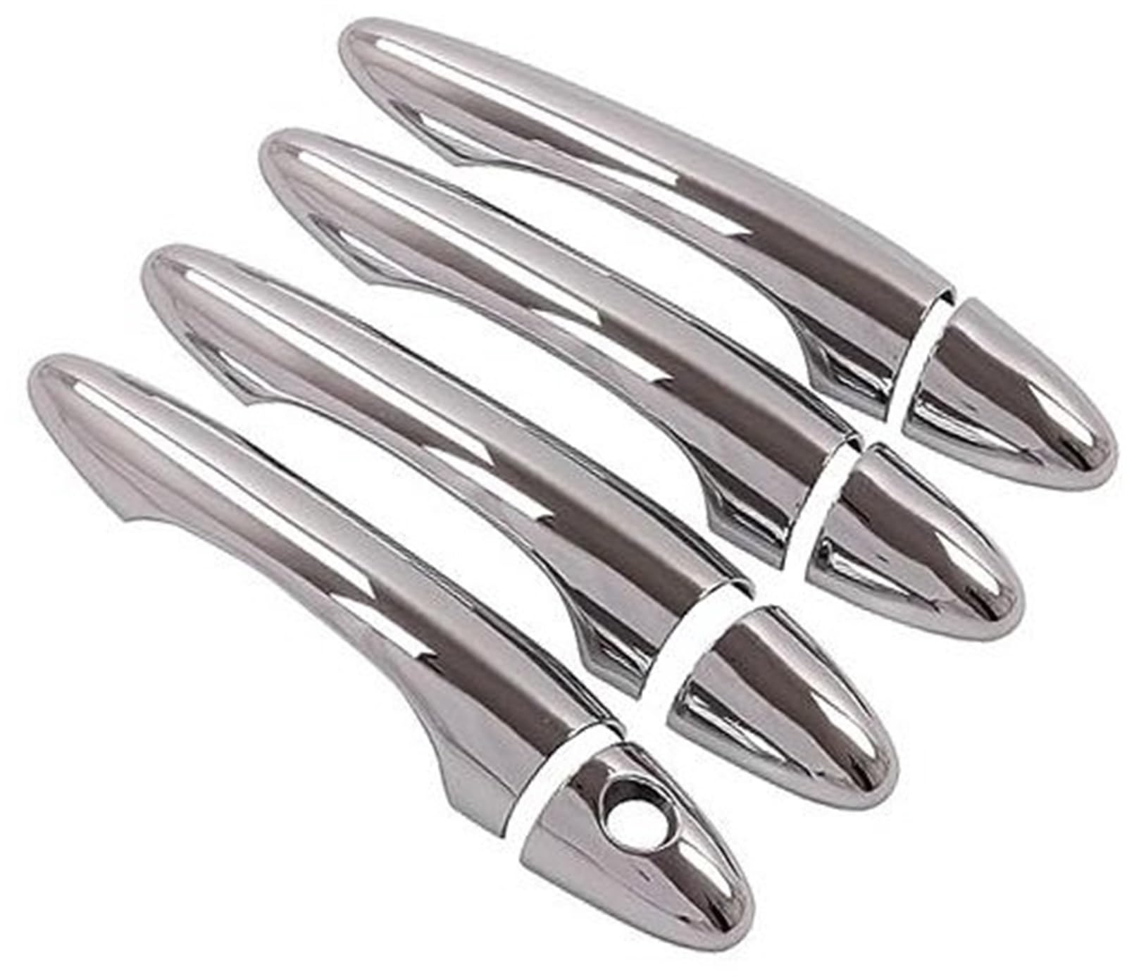 DEMULAX, for Kia, Sportage SL SI MK3 2011–2016, Kohlefaser, Neue Chrom-Autotürgriffabdeckung Autotürgriffabdeckung(Silver Handle) von DEMULAX