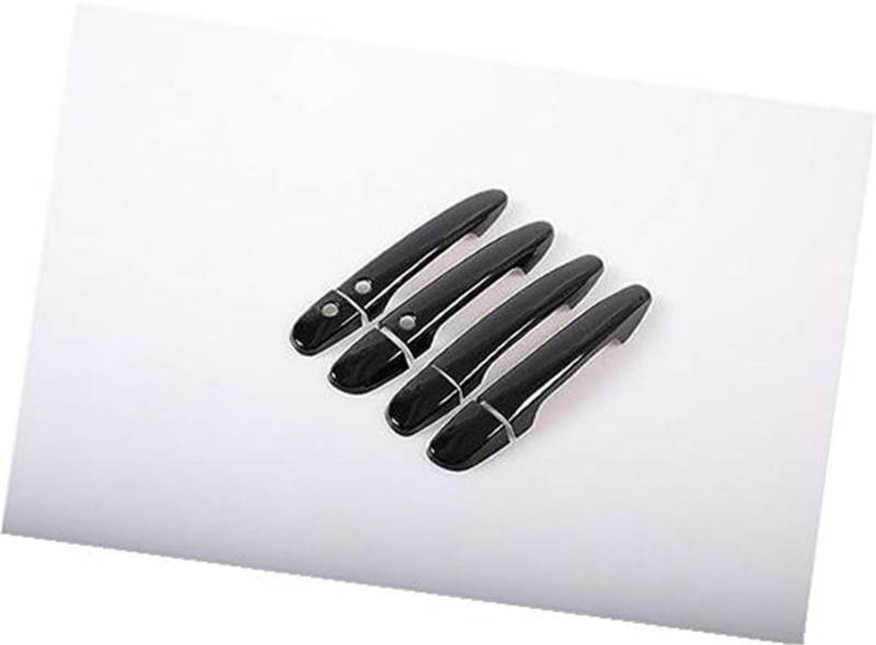DEMULAX, for Mazda, 2 2008-2019, for Mazda, 3 2010-2019, for Mazda, 6 2007-2019 Autotürgriffabdeckung aus glänzendem Chrom Autotürgriffabdeckung(Black 2 Buttons) von DEMULAX