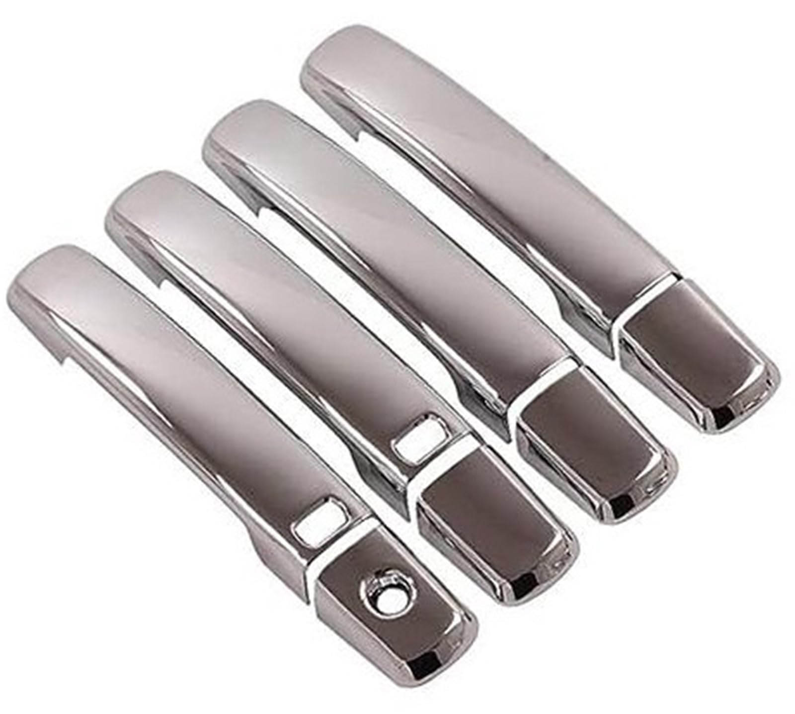 DEMULAX, for Nissan, Navara Frontier 2005–2013, glänzende Chrom-Autotürgriffabdeckung Autotürgriffabdeckung(Silver 2 Buttons) von DEMULAX