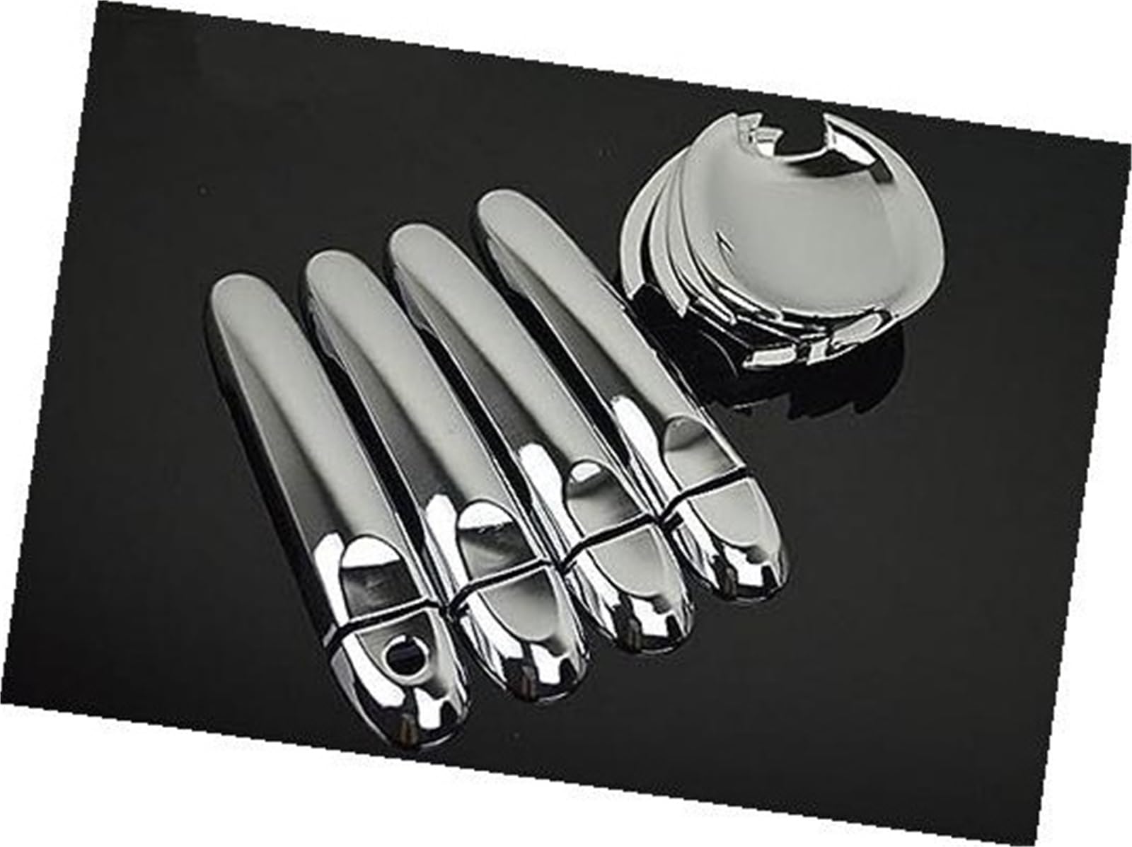 DEMULAX, for Nissan, Note E12 2013–2019, Chrom-Aufkleber for Autotürgriffabdeckung Autotürgriffabdeckung(Black Model 7) von DEMULAX