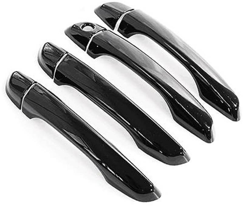 DEMULAX, for Peugeot, 3008 2017 2018 2019 2020 2021 2022 Autotürgriffabdeckung aus glänzendem Chrom Autotürgriffabdeckung(Black No Sensors) von DEMULAX
