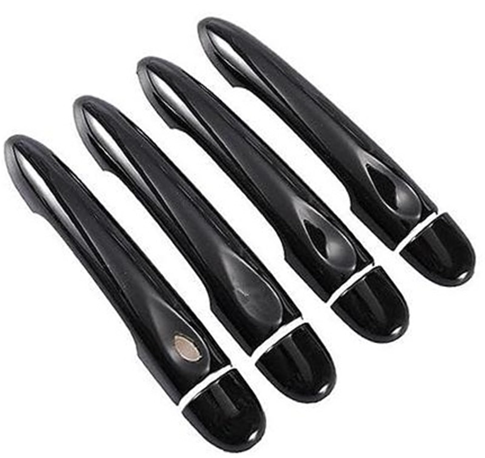 DEMULAX, for Renault, Captur Kaptur, for Samsung, QM3 2013–2020, glänzende Schwarze Autotürgriffabdeckung 2014 2015 2016 2017 Autotürgriffabdeckung(Black 4dr No Key 1 Button) von DEMULAX