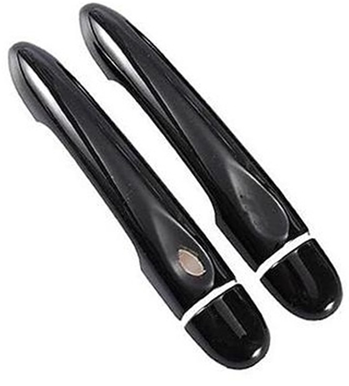 DEMULAX, for Renault, Megane 3 MK3 III 2008 2009 2010 2011 2012 2013 2014 2016, glänzend Schwarze Autotürgriffabdeckung Autotürgriffabdeckung(Black 2dr No Key 1 Button) von DEMULAX