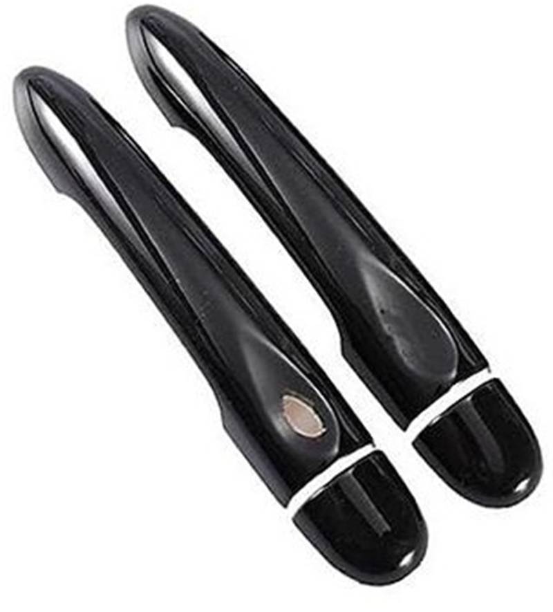 DEMULAX, for Renault, Megane 3 MK3 III 2008 2009 2010 2011 2012 2013 2014 2016, glänzend Schwarze Autotürgriffabdeckung Autotürgriffabdeckung(Black 2dr No Key 1 Button) von DEMULAX