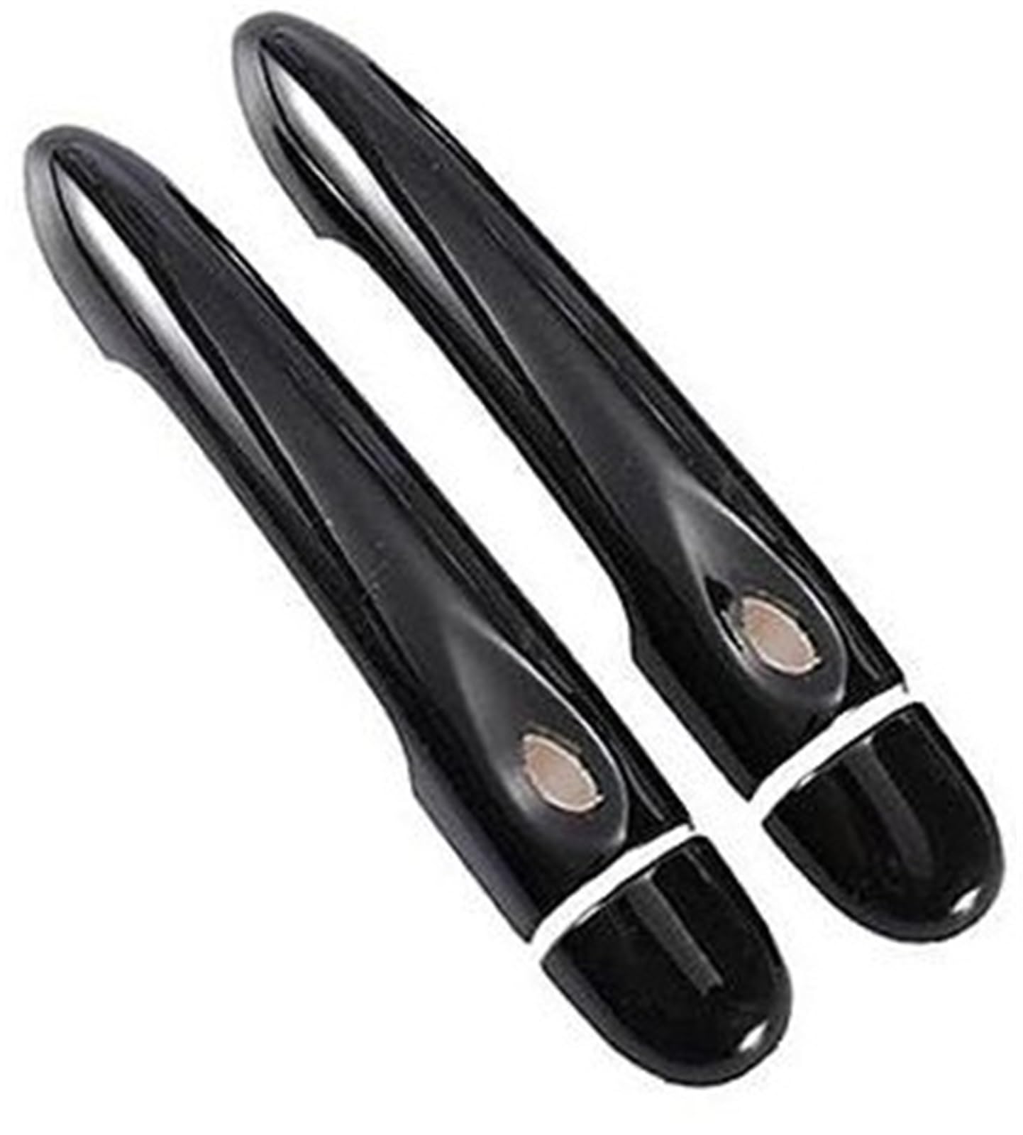 DEMULAX, for Renault, Megane 3 MK3 III 2008 2009 2010 2011 2012 2013 2014 2016, glänzend Schwarze Autotürgriffabdeckung Autotürgriffabdeckung(Black 2dr No Key 2 Buttons) von DEMULAX
