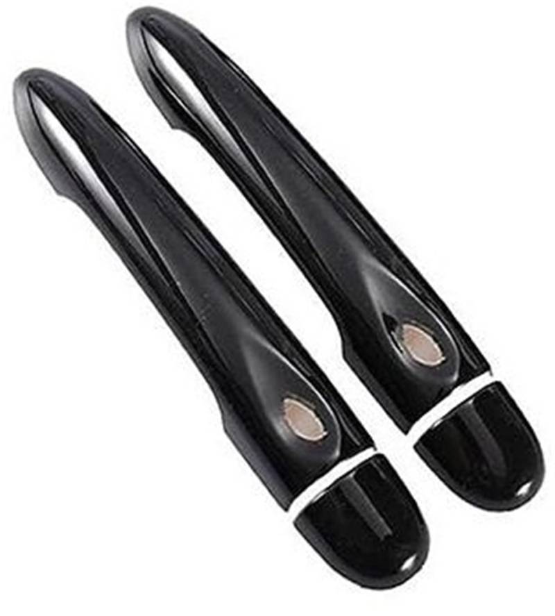 DEMULAX, for Renault, Megane 3 MK3 III 2008 2009 2010 2011 2012 2013 2014 2016, glänzend Schwarze Autotürgriffabdeckung Autotürgriffabdeckung(Black 2dr No Key 2 Buttons) von DEMULAX