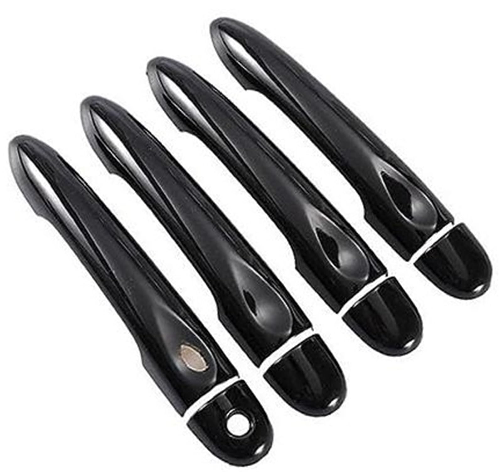 DEMULAX, for Renault, Scenic III Grand Scenic XMOD 2010-2016, glänzend Schwarze Autotürgriffabdeckung 2011 2012 2013 Autotürgriffabdeckung(Black 4dr 1 Key 1 Button) von DEMULAX