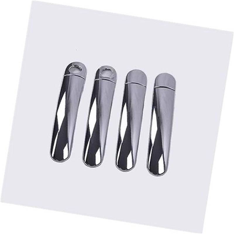DEMULAX, for Skoda, Rapid 2011-2019 Chrom-Autotürgriffabdeckungen Autotürgriffabdeckung(Silver 2 Keyholes) von DEMULAX