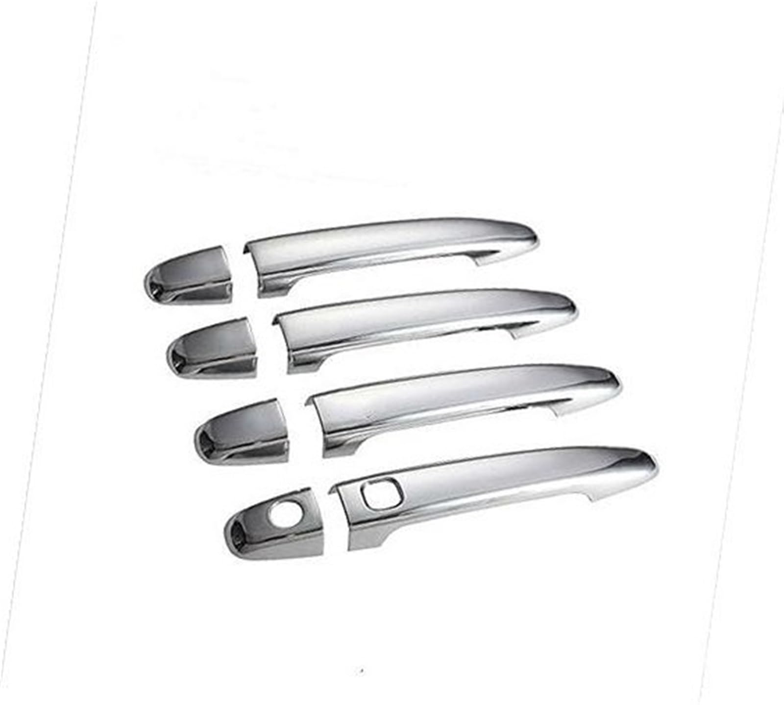 DEMULAX, for Toyota, Premio Allion T260 2008~2019 Chrom Auto Türgriff Abdeckung Trim Set Zubehör Aufkleber Auto Styling Autotürgriffabdeckung(Black 1 Button) von DEMULAX