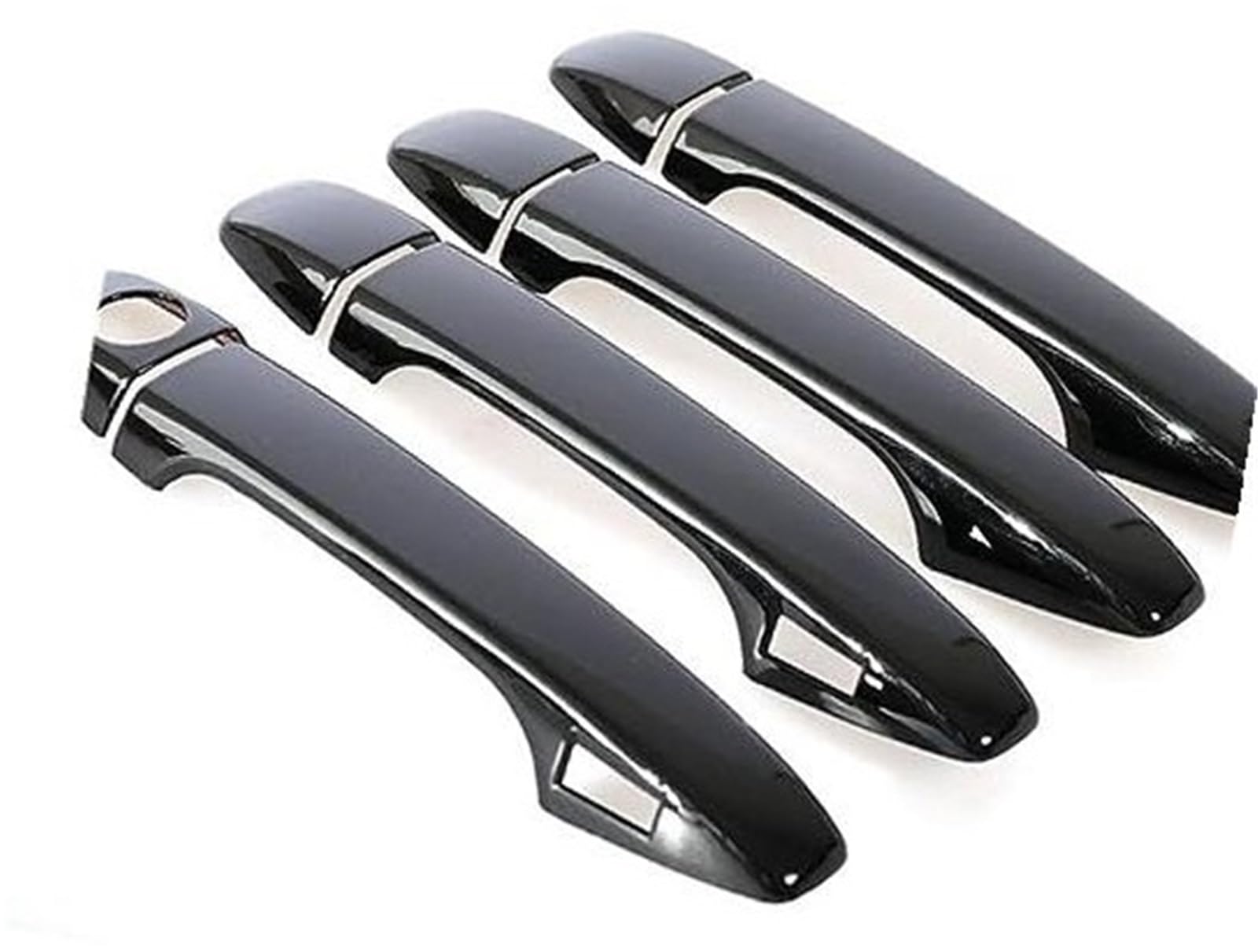DEMULAX, for Toyota, Venza 2008~2017 AV10, glänzend schwarz, Autotürgriff-Abdeckung, Aufkleber-Overlay Autotürgriffabdeckung(Black Keyless Entry) von DEMULAX