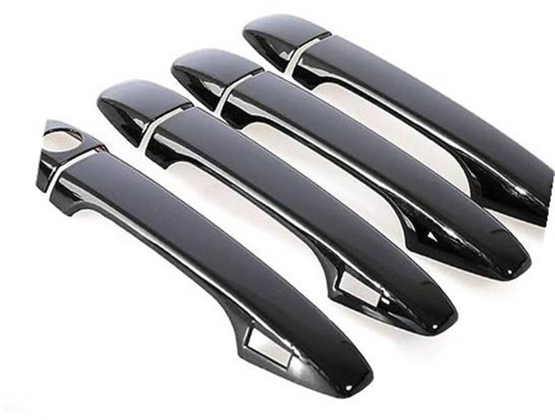 DEMULAX, for Toyota, Venza 2008~2017 AV10, glänzend schwarz, Autotürgriff-Abdeckung, Aufkleber-Overlay Autotürgriffabdeckung(Black Keyless Entry) von DEMULAX
