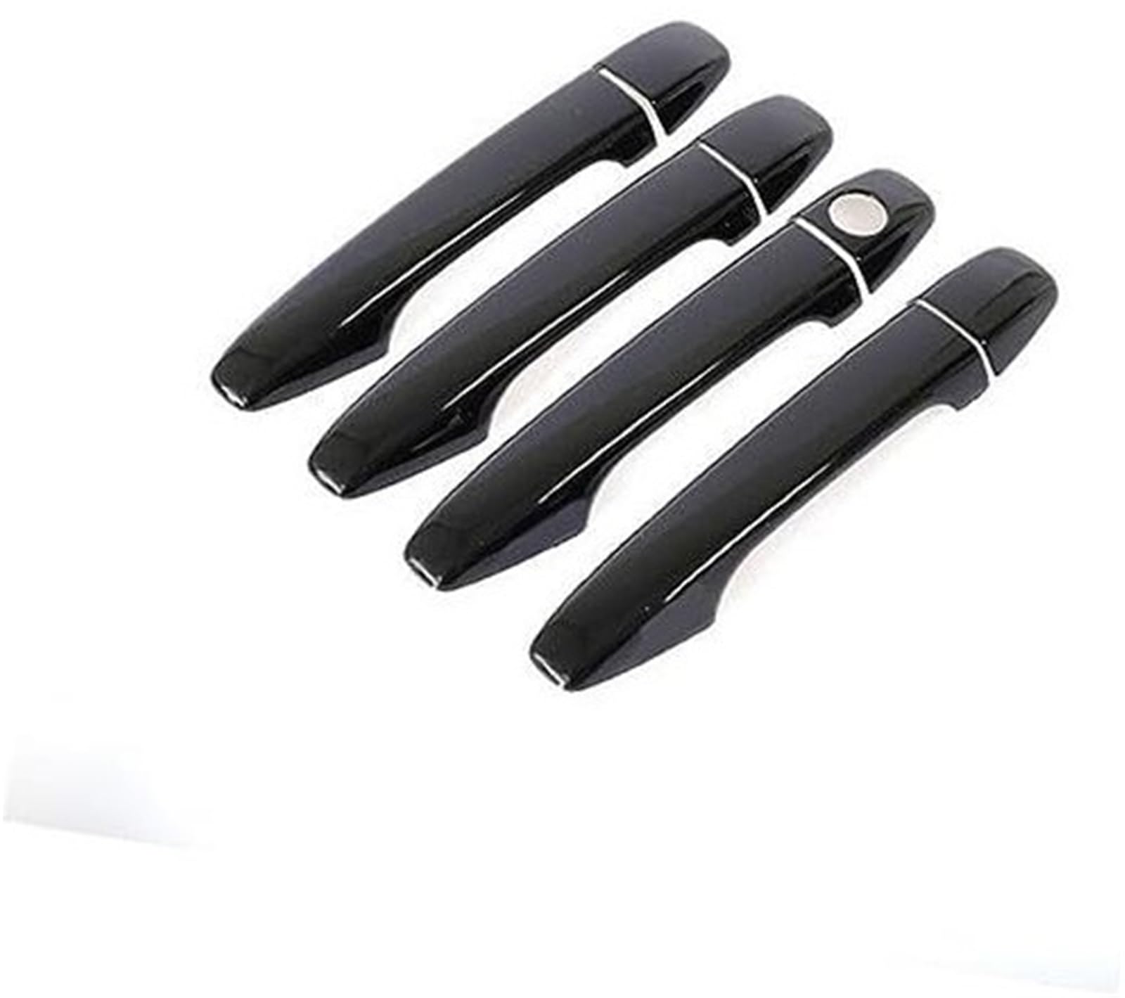 DEMULAX, for Toyota, Voxy for Porte for Sienta for Noah 2011 2012 2013 2014 2015 2016 Glänzend Schwarz Auto Türgriff Abdeckung Pad Aufkleber Styling Autotürgriffabdeckung(Black No Keyless Entry) von DEMULAX