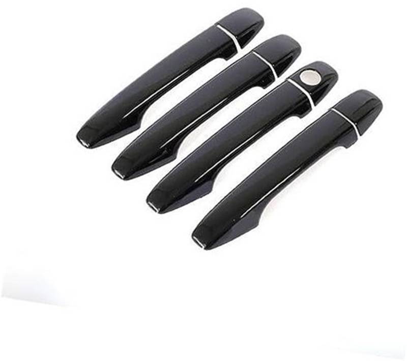 DEMULAX, for Toyota, Voxy for Porte for Sienta for Noah 2011 2012 2013 2014 2015 2016 Glänzend Schwarz Auto Türgriff Abdeckung Pad Aufkleber Styling Autotürgriffabdeckung(Black No Keyless Entry) von DEMULAX