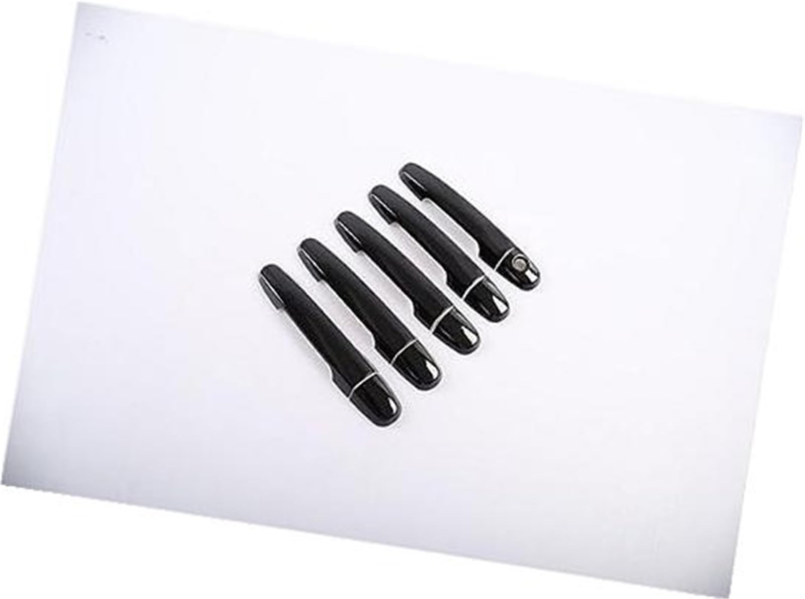 DEMULAX, for Toyota, for RAV4, RAV 4 2006 2007 2008 2009 2010 2011 2012 2013 Autotürgriffabdeckungen aus glänzendem Chrom Autotürgriffabdeckung(Black 0 Button) von DEMULAX