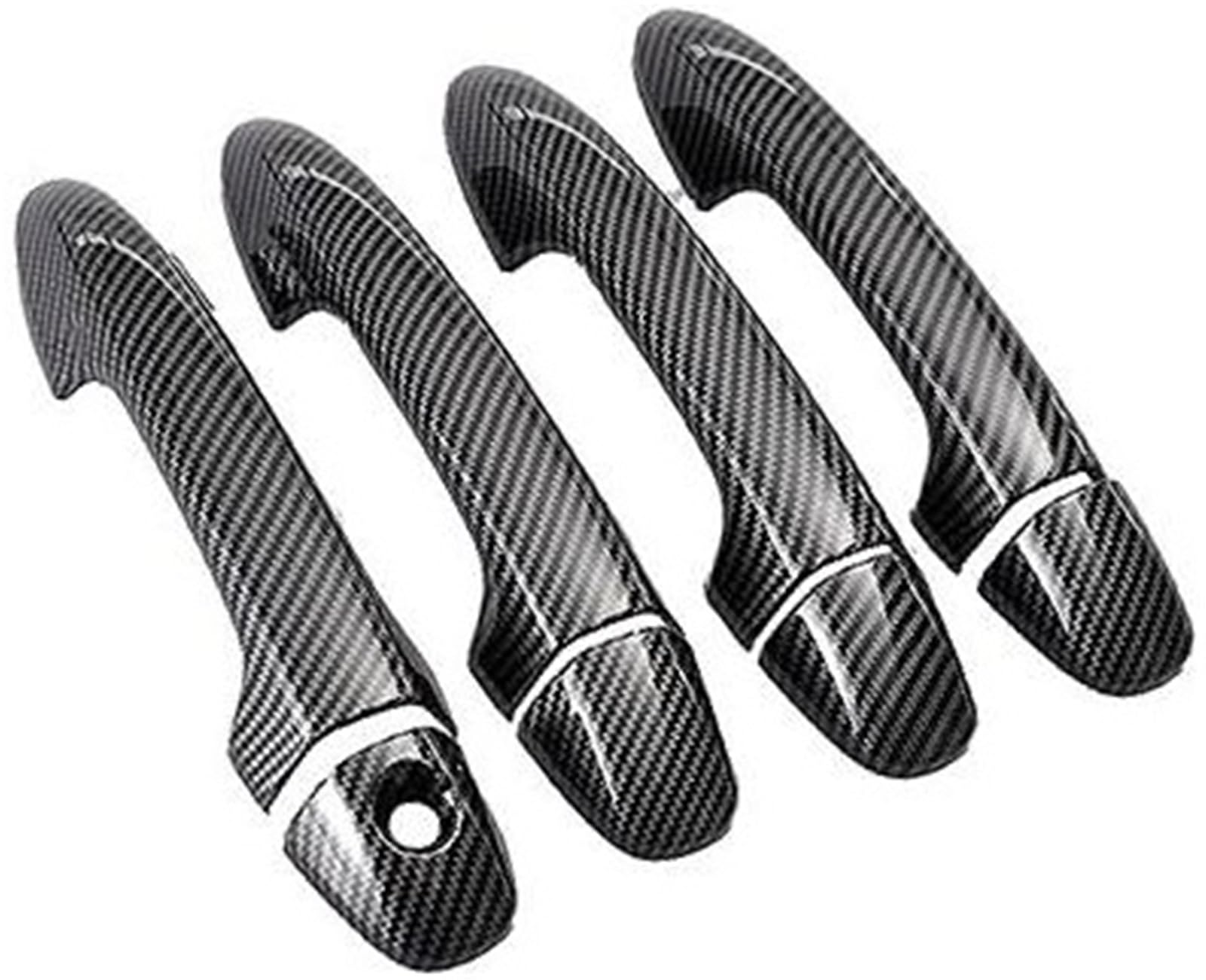 DEMULAX, for Toyota, for RAV4, Rav 4 Autotürgriffabdeckung(Black Carbon No Sensor) von DEMULAX