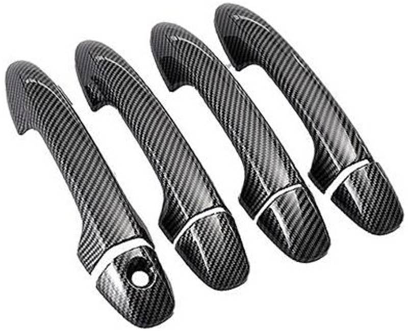 DEMULAX, for Toyota, for RAV4, Rav 4 Autotürgriffabdeckung(Black Carbon No Sensor) von DEMULAX