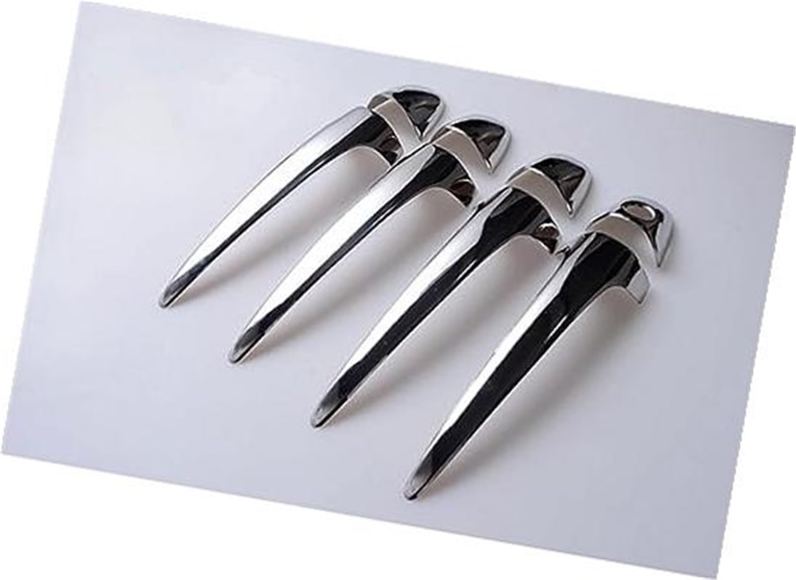 DEMULAX, for Toyota, for RAV4, Rav 4 Xa40 2014 2015 2016 2017 2018 Kohlefaser-Chrom-Autotürgriffabdeckung Autotürgriffabdeckung(Silver) von DEMULAX