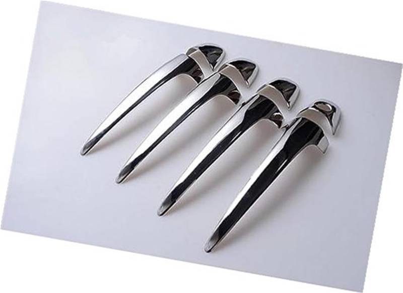 DEMULAX, for Toyota, for RAV4, Rav 4 Xa40 2014 2015 2016 2017 2018 Kohlefaser-Chrom-Autotürgriffabdeckung Autotürgriffabdeckung(Silver) von DEMULAX