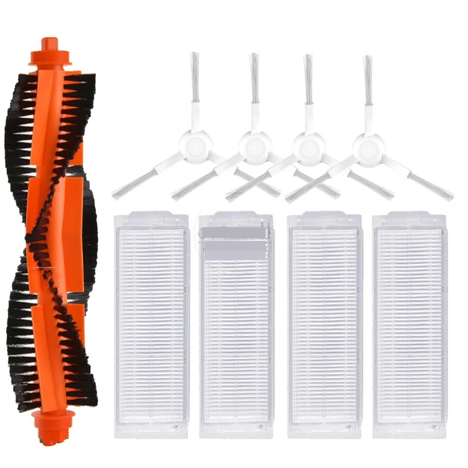 DEMULAX, for Xiaomi, Mi Robot Vacuum Mop Pro STYTJ02YM Zubehör Ersatzteile Xiomi Mijia LDS Staubsauger Ersatzbürste Filterlappen Roboterstaubsauger-Zubehörset(ZLL) von DEMULAX