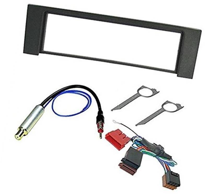DEMULAX 1-Din-Autoradio-Rahmen-Montagesatz for A4 2000-2006 Autoradio-Armaturenbrett von DEMULAX