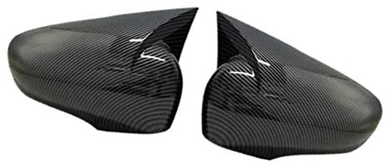 DEMULAX 1 Paar Auto-Seitenflügel-Rückspiegel-Abdeckkappe, Rückspiegelkappe, for Renault, Megane 4 MK4 2016–2020, Spiegelgehäuse Auto-Seitenspiegelabdeckung(Black Carbon Fiber Look) von DEMULAX
