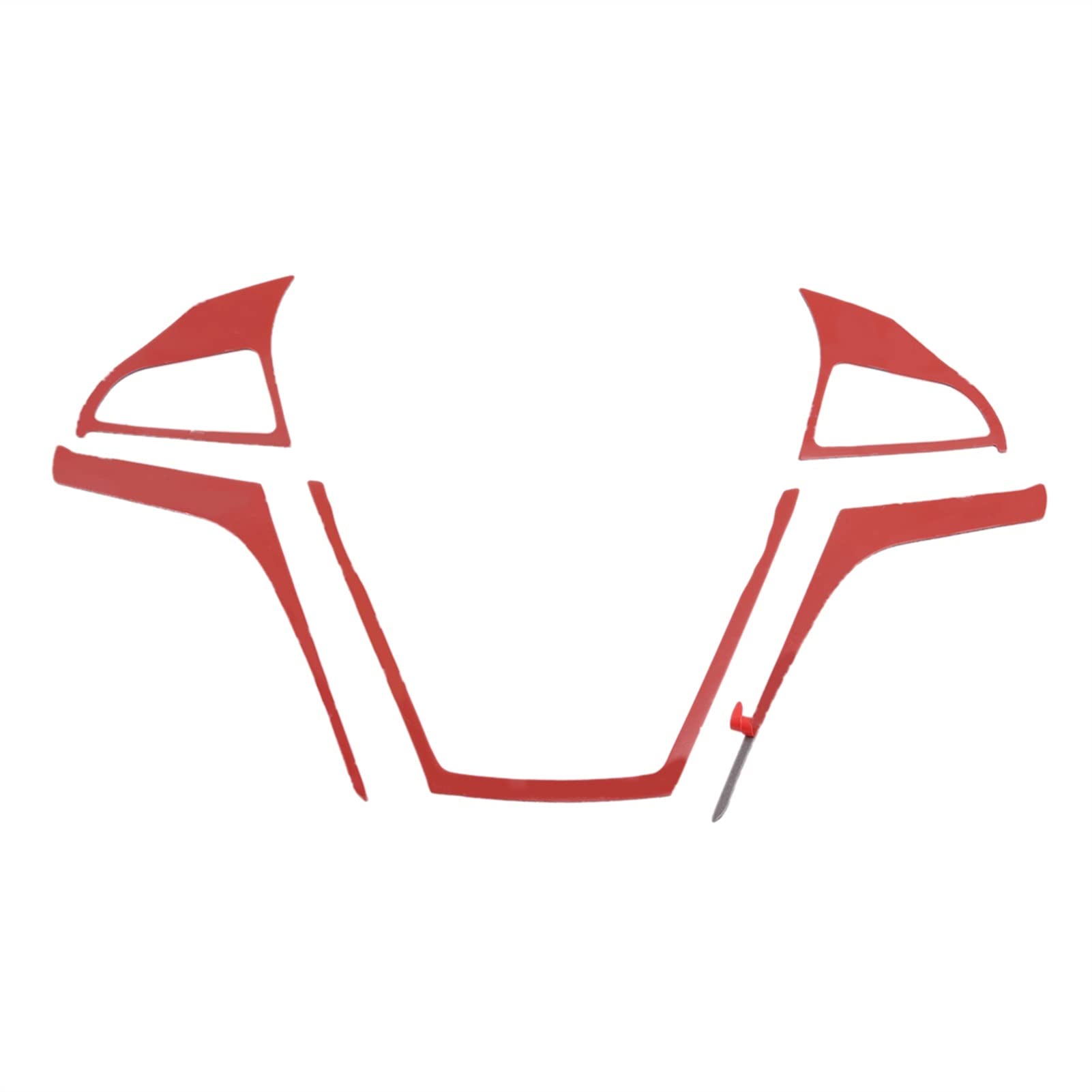 DEMULAX 1 Satz Aufkleber for Lenkradbezug, for Chevrolet, for Camaro, 2013 2014 2015, Autodekorationszubehör, Kohlefaser, Rot Auto-Lenkrad-Aufkleber DEMULAX 1 Satz Aufkleber for Lenkradbezug, for Chevrolet, for Camaro, 2013 2014 2015, Autodekorationszubehör, Kohlefaser, Rot Auto-Lenkrad-Aufkleber von DEMULAX